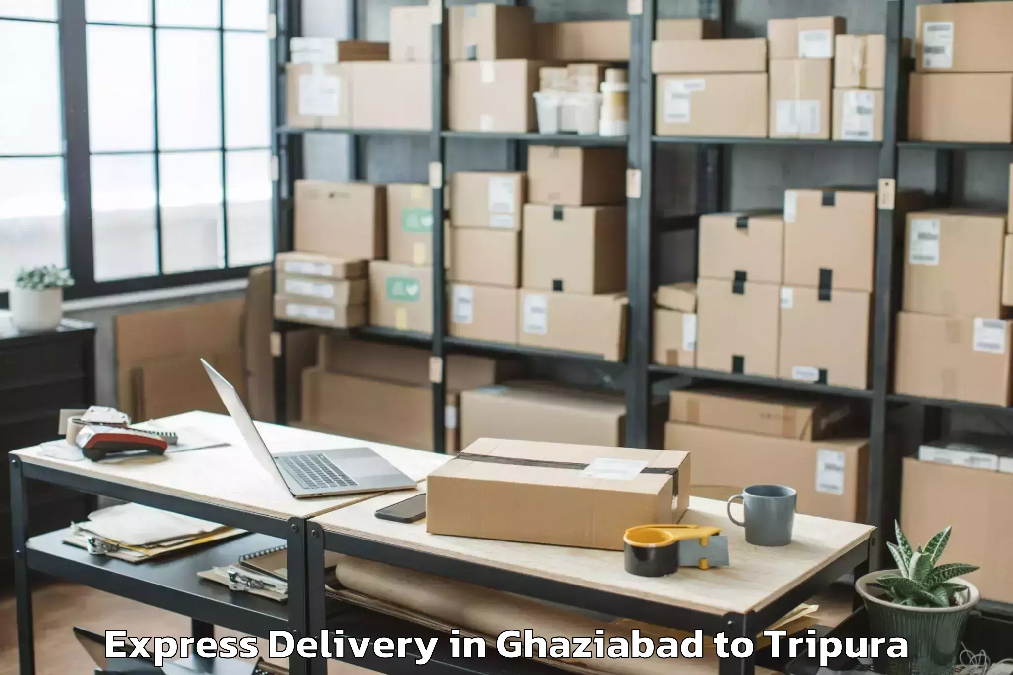 Book Ghaziabad to Hezamara Express Delivery